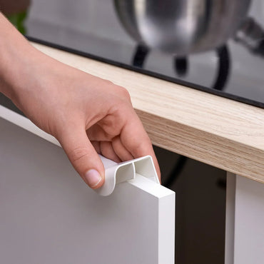 DRAGSMARK White 37mm Clip-On Handle: Easy No-Drill Installation for Doors - Gomix Brands Outlet