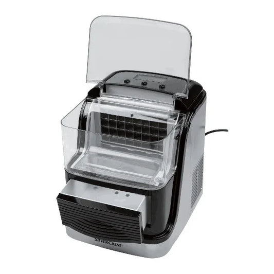 Silvercrest Rapid Ice Maker Machine: Fast Ice Cubes, Compact Design, Easy 20kg ice - Gomix Brands Outlet