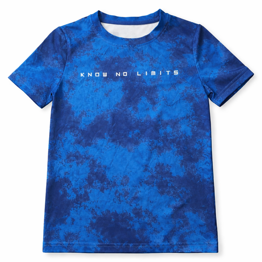 Xersion Know No Limits Blue Quick-Dry Tie Dye T-Shirt Boys