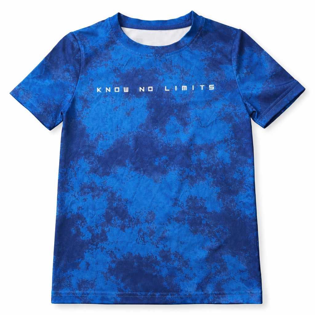 Xersion Know No Limits Blue Quick-Dry Tie Dye T-Shirt Boys