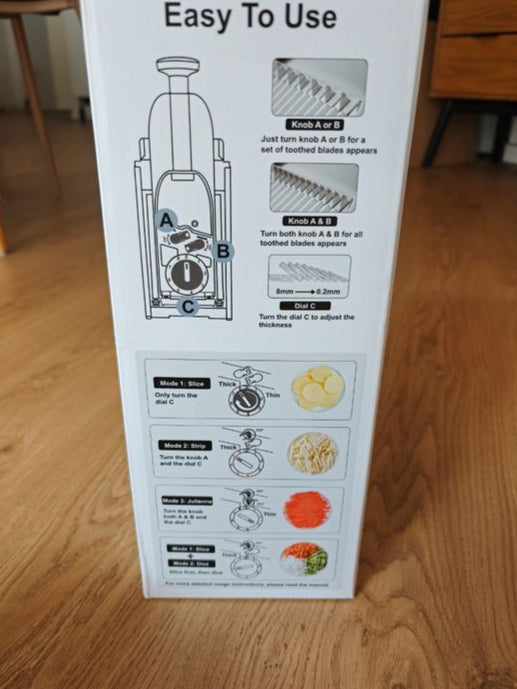 All-in-One Adjustable Mandoline Slicer - Effortless Kitchen Prep