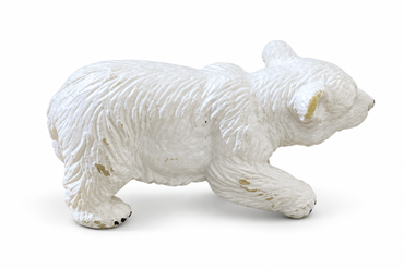 AnimalToy Baby Polar Bear Figurine – Realistic Wild Animal Toy