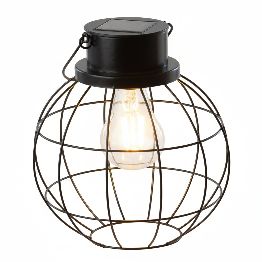 Belavi Geometric LED Solar Garden Lantern