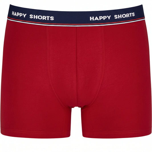 Happy Shorts Xmas Boxer Shorts Dark Blue / Bright Red 2‑Pack
