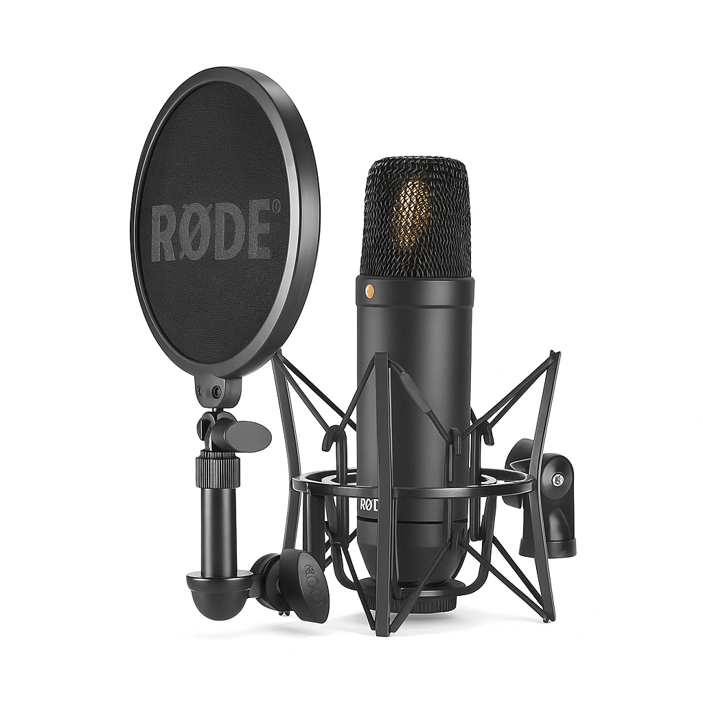 RØDE NT1 Professional Large-Diaphragm Studio Condenser Microphone Kit with Shock Mount