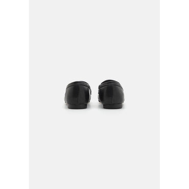 Anna Field Women's Black Faux Leather Wide Fit Slip-On Loafers for Comfort