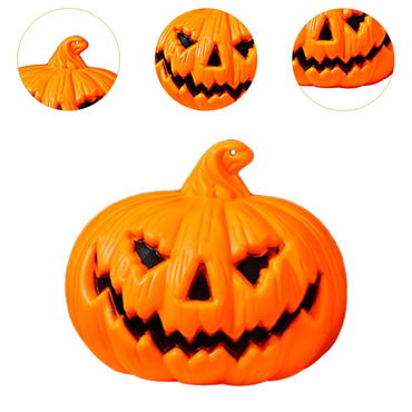 Tnarru 3-Piece Pumpkin Lantern Halloween Decoration LED Light Small