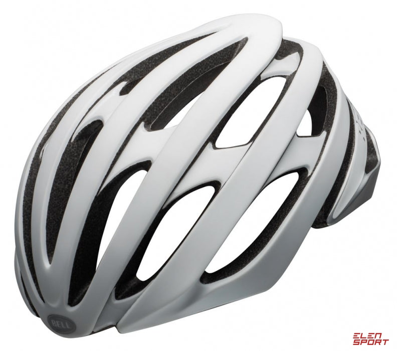 Bell Stratus Integrated MIPS Road Bike Helmet - Lightweight, Aerodynamic, Cool, White Silver