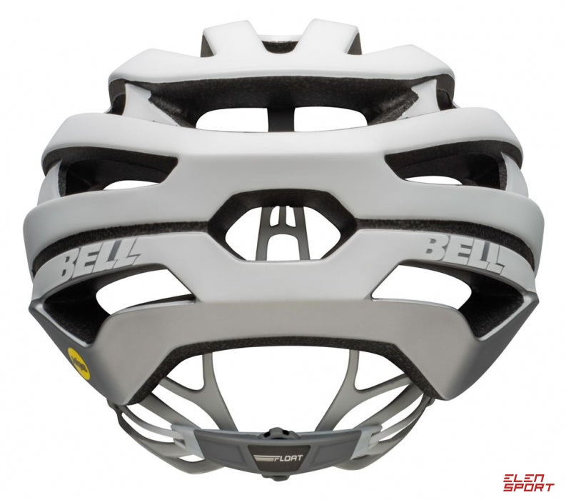 Bell Stratus Integrated MIPS Road Bike Helmet - Lightweight, Aerodynamic, Cool, White Silver