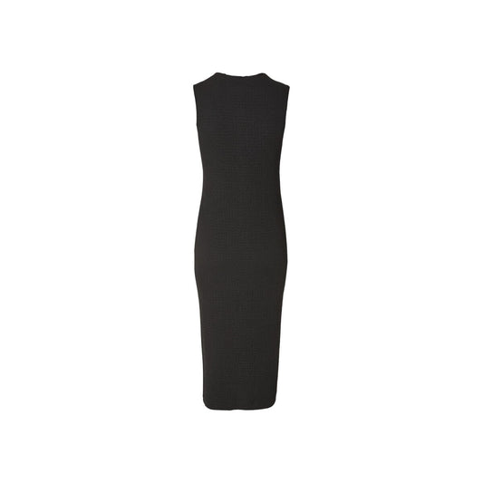 ESMARA Midi Dress Spaghetti Strap Knit Structure