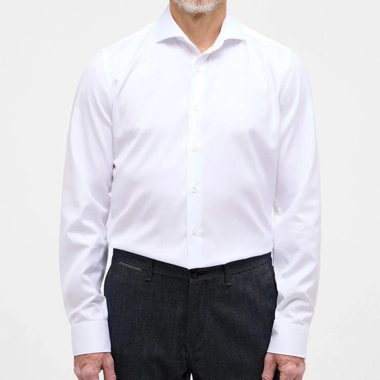 Eterna Slim Fit Cover Shirt – Classic White Formal Dress Shirt - Gomix Brands Outlet