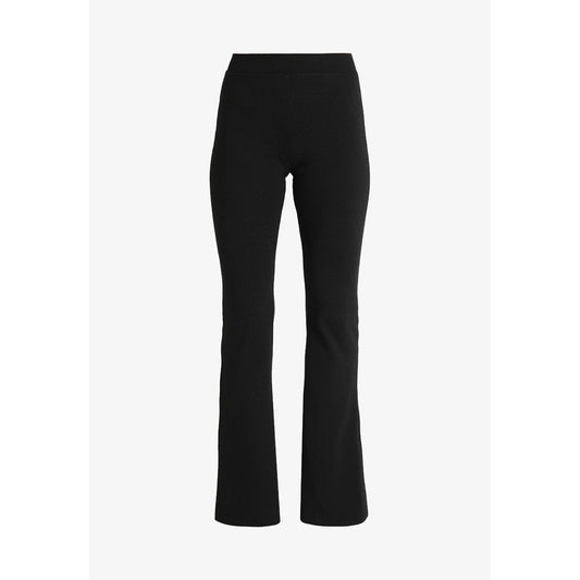 ONLY ONLPAIGE Women's High-Waist Flared Knit Pants - Comfortable Black Style