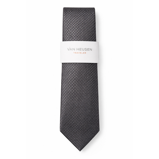 Van Heusen Black Textured Business Casual Tie