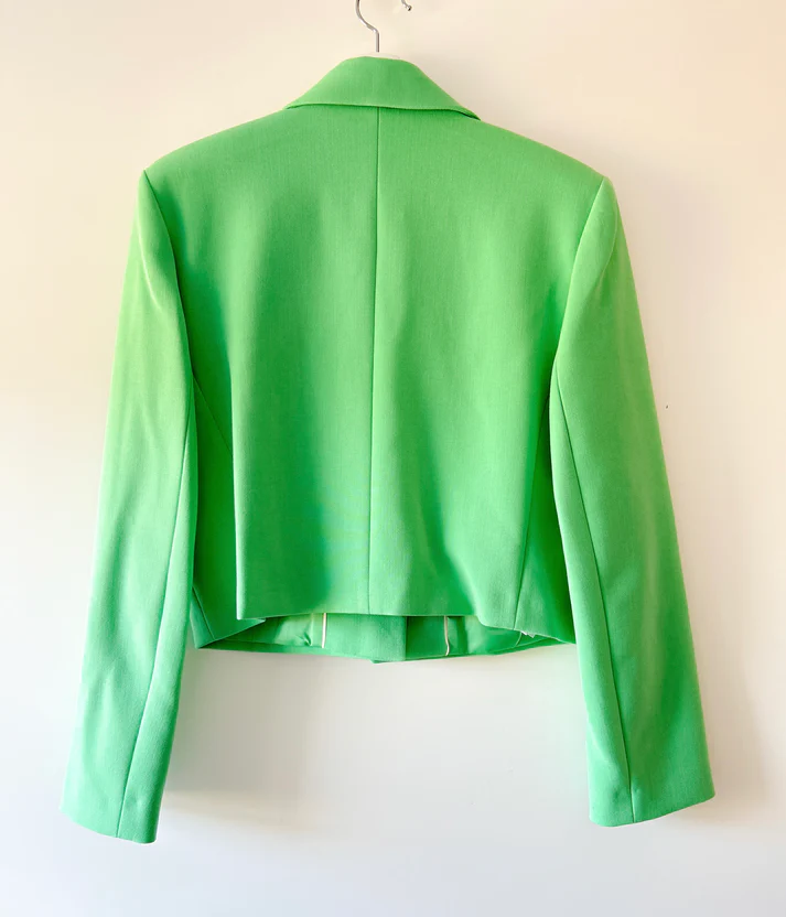 Neon Green Mango Blazer