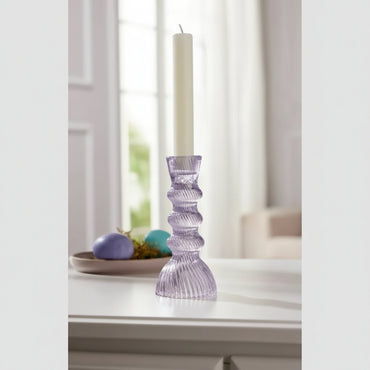 Livarno home Glass Candlestick