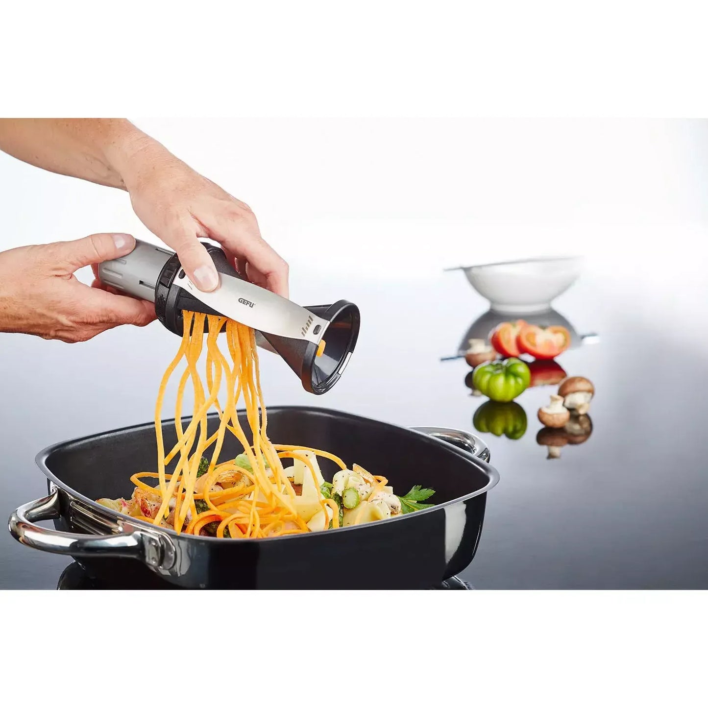 GEFU Spirelli 2.0 Vegetable Spiral Slicer Maker for Zucchini Noodles Carrots - Gomix Brands Outlet
