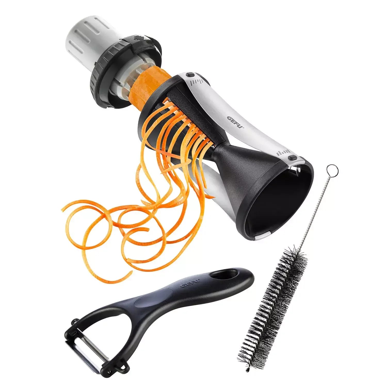 GEFU Spirelli 2.0 Vegetable Spiral Slicer Maker for Zucchini Noodles Carrots - Gomix Brands Outlet