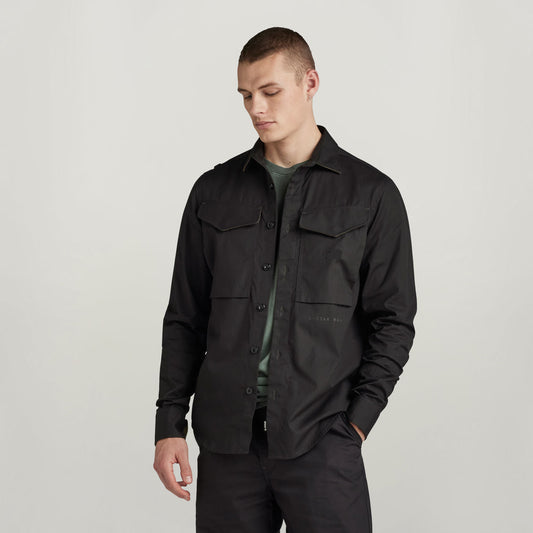 Men's G-Star RAW Black Cargo Regular Shirt | Durable Ripstop Cotton Fabric