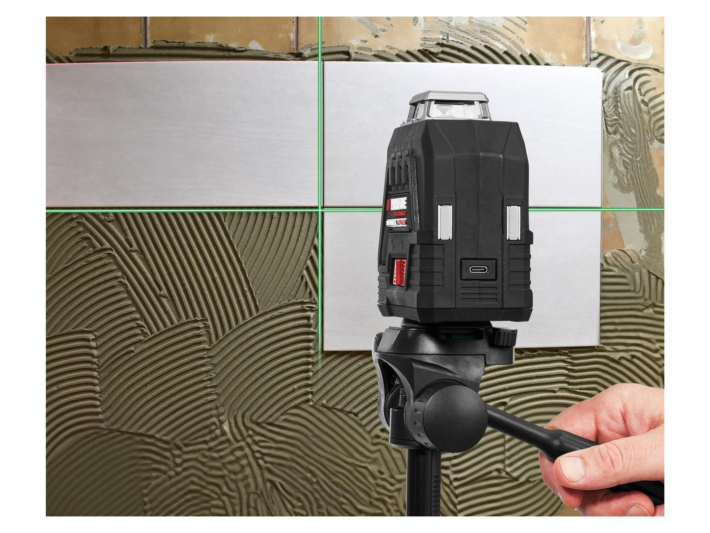 Parkside Performance Cordless Cross Line Laser Level PKLLP 360 B3