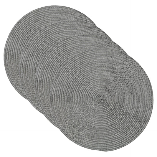 Livarno Home Placemats Ø 38 cm Gray
