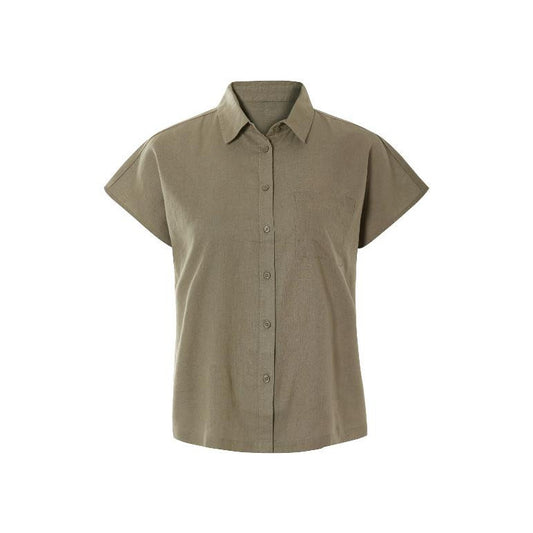 ESMARA Women's Linen Blouse Relaxed Fit