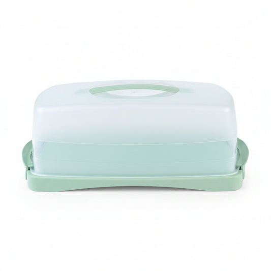 Livarno Home Cake Dome And Storage Box Mint 2-Piece Set