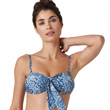Crivit Women's Swim Top Blue/White
