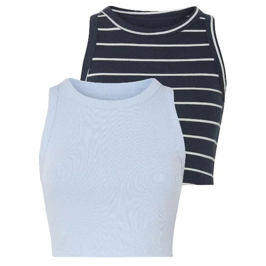 esmara® Pack of 2 women's crop tops
