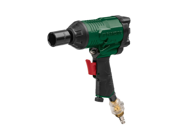PARKSIDE Powerful Pneumatic Impact Wrench Kit, 228 ft-lb Torque, Adjustable Power, Durable Aluminum