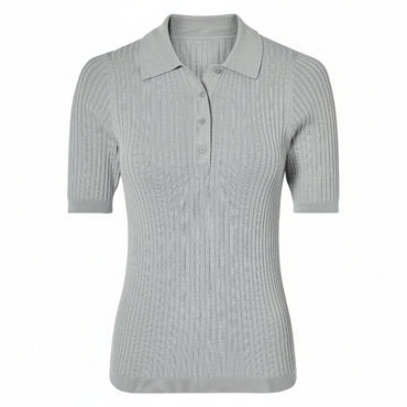 esmara® Ribbed Polo Shirt with Classic Collar