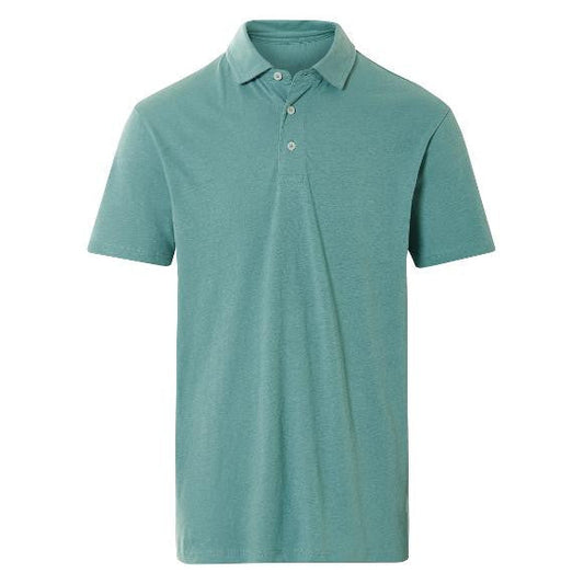 LIVERGY® Men's Polo Shirt with Linen and Cotton
