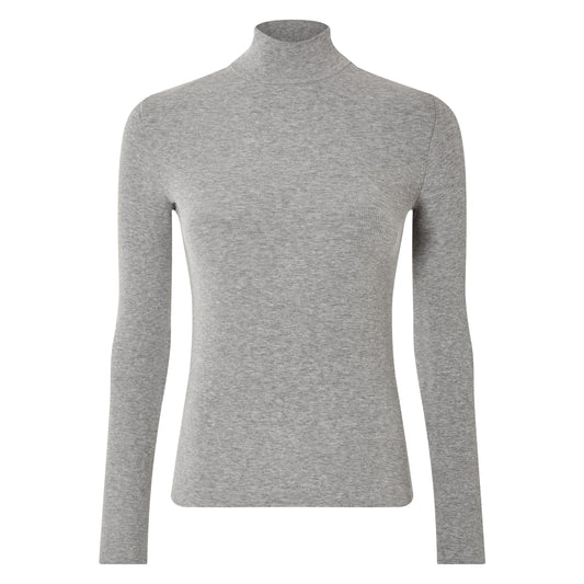 Esmara Women's Ribbed Turtleneck Sweater Grey M 40/42