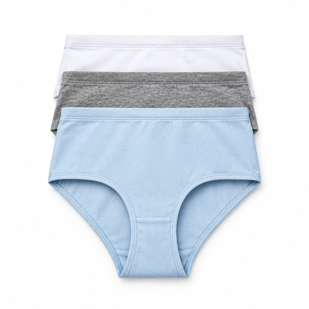 Girls' Organic Cotton Briefs 4-Pack: Soft, Breathable Underwear Collection - Gomix Brands Outlet