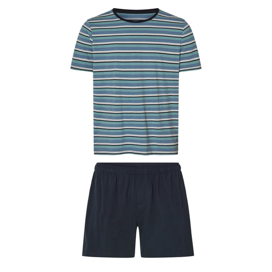 esmara Men Men's Short Pajama Set Stripes/Blue L (52/54)