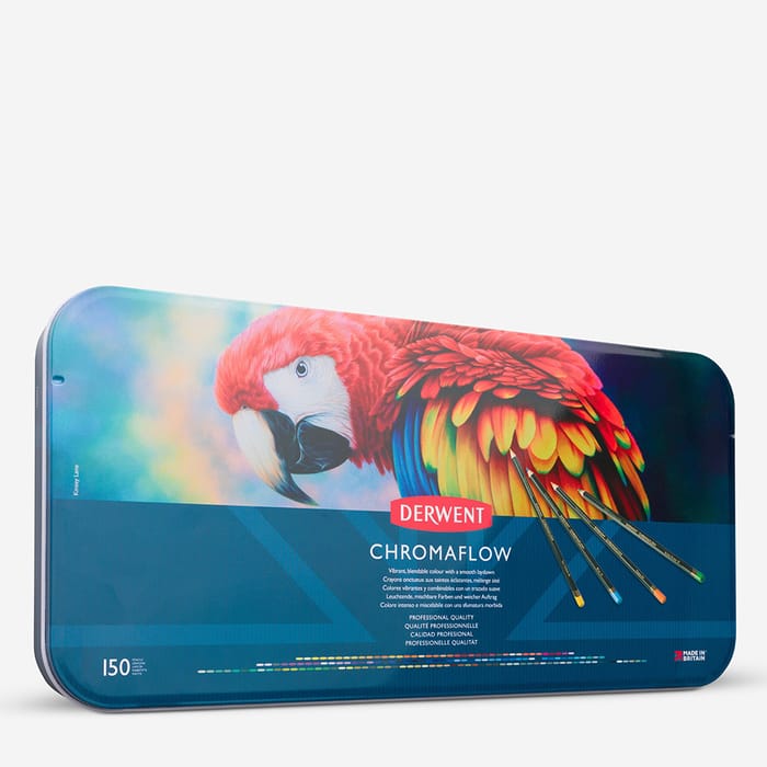 Derwent Chromaflow Coloured Pencils Tin of 150
