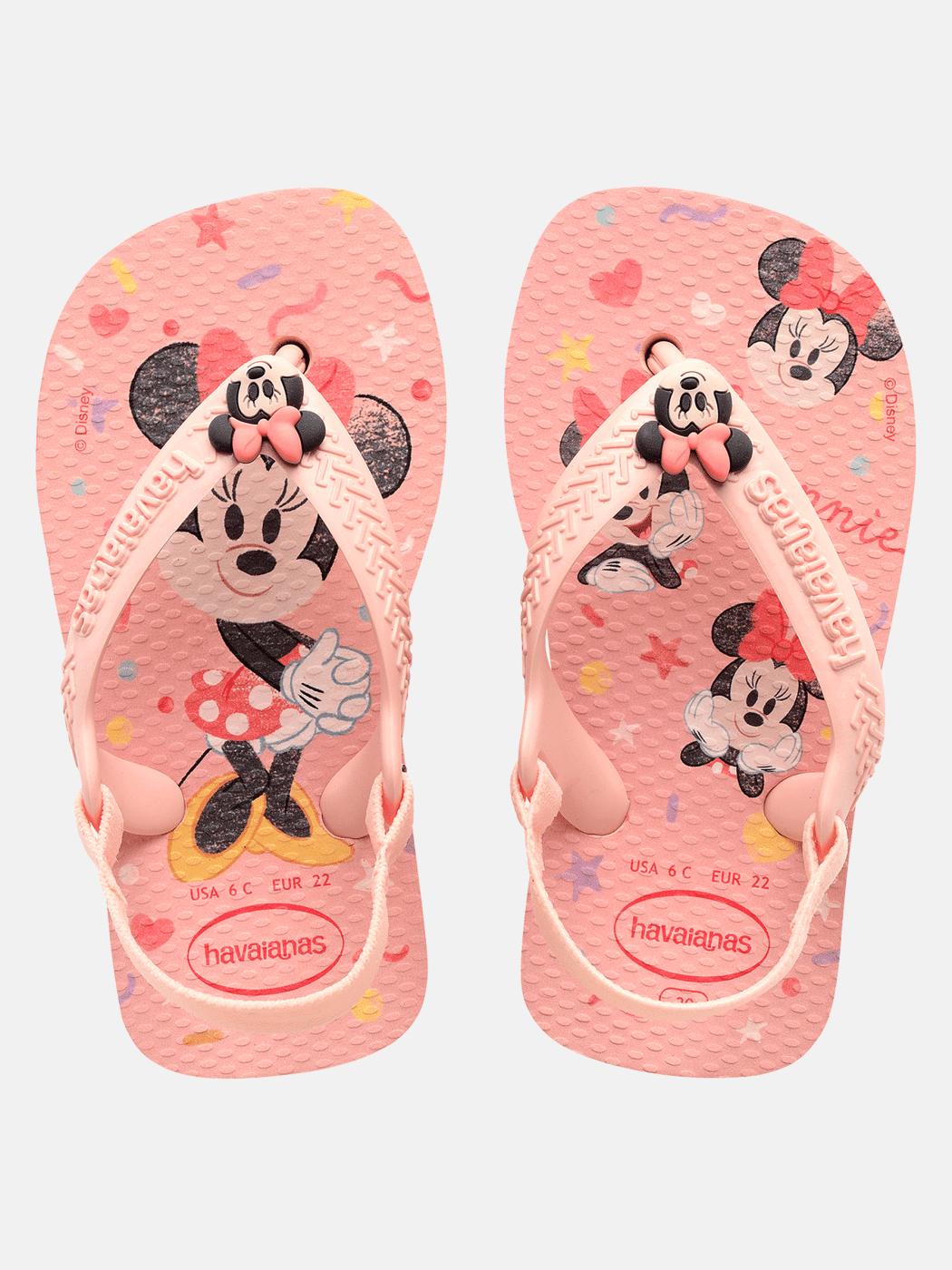 Havaianas Baby Disney Classics Mickey Minnie Secure Toddler Flip Flops