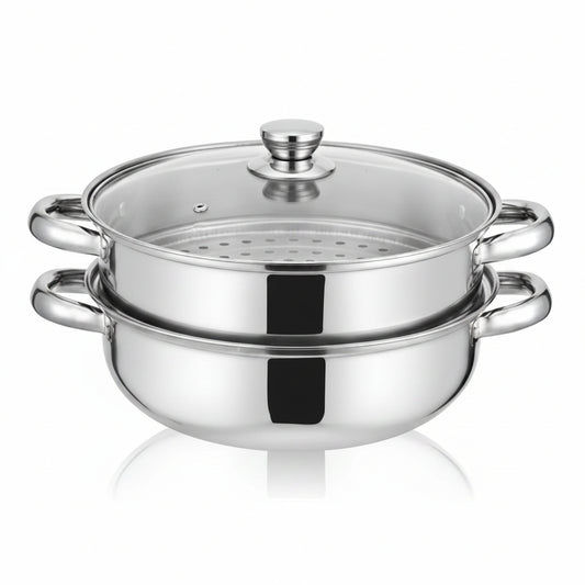 WATA Stainless Steel Two-Tier Steamer 28cm WT-069