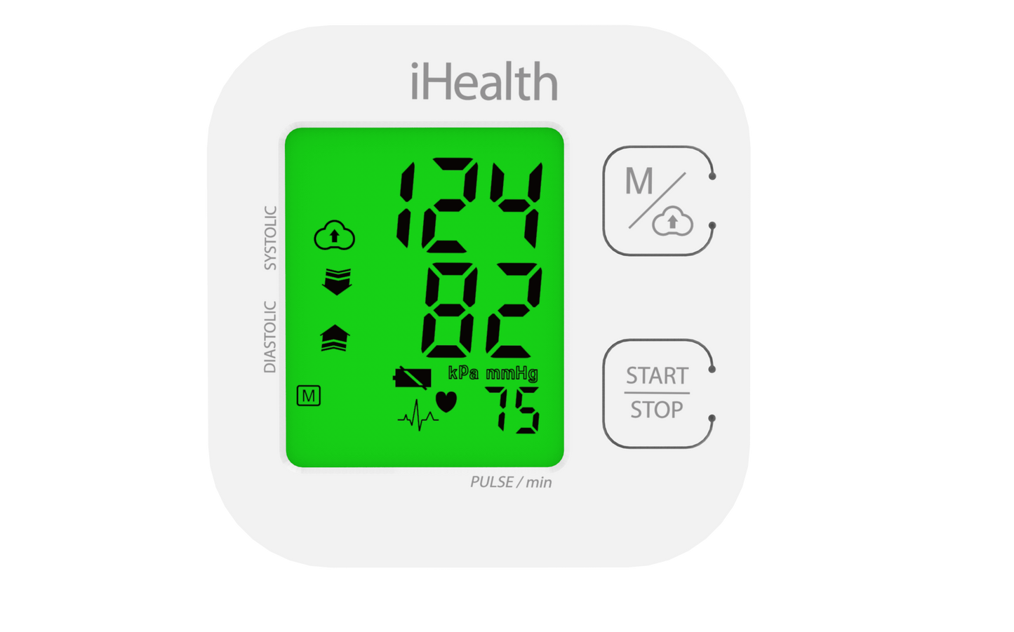 iHealth Track Smart Upper Arm Blood Pressure Monitor, Easy Color Display