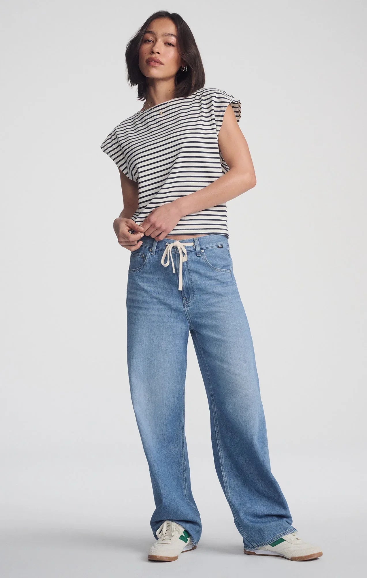 ZARA Wide-Leg Light Blue Denim Jeans with High Rise - Gomix Brands Outlet