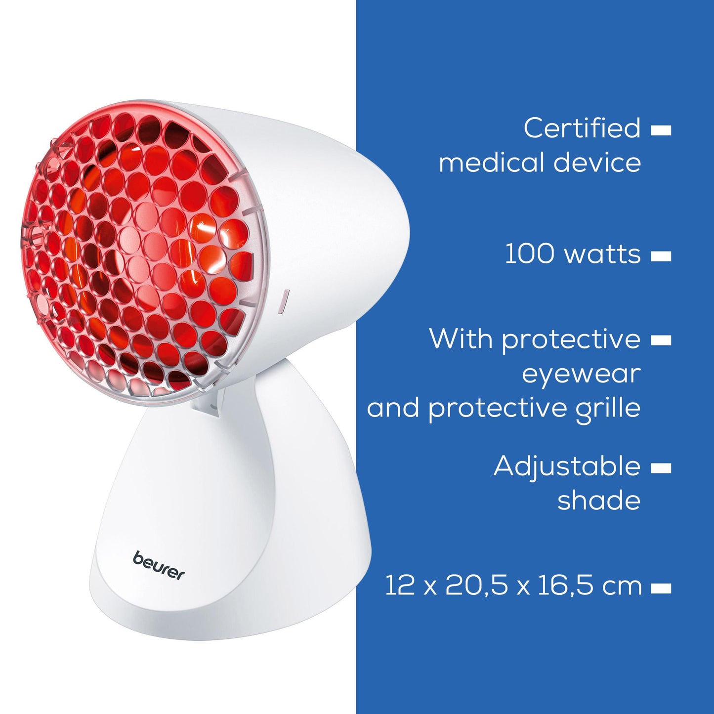 Beurer IL 11 100W Infrared Heat Lamp for Muscle and Cold Relief