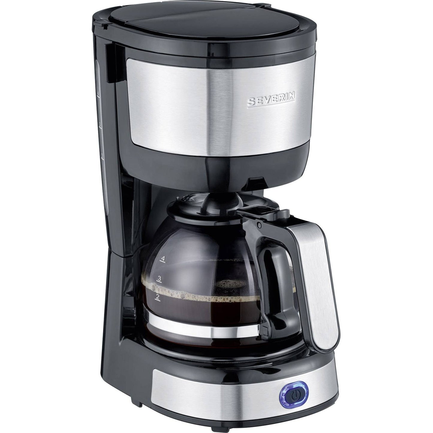 Severin KA 4808 Compact Drip Coffee Maker, Black, 4-Cup Capacity