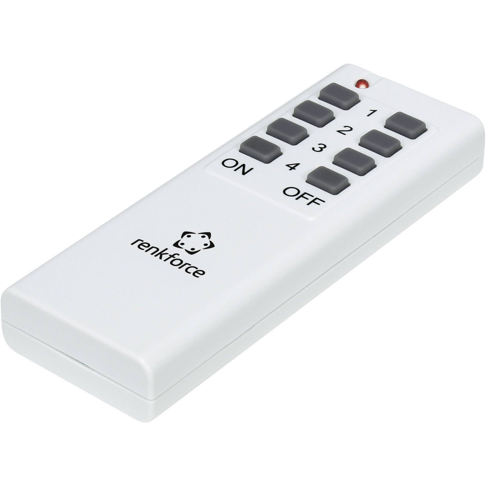 Renkforce 4-Channel 433MHz Wireless Indoor Remote Control for Radio Sockets