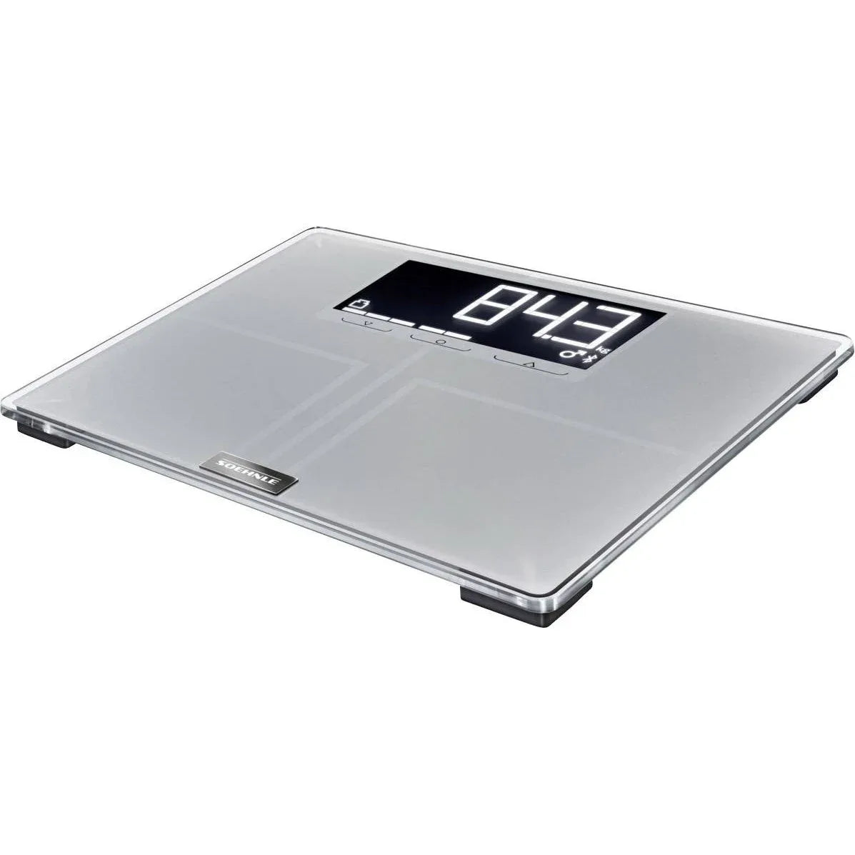 Soehnle Smart Digital Body Analysis Bathroom Scale with Bluetooth, High Capacity, Grey - Gomix Brands Outlet
