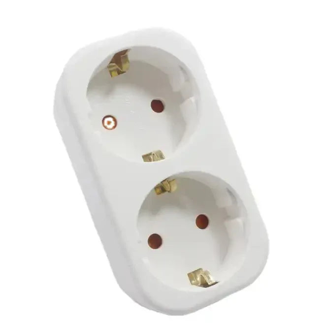 YAWEITAI YW-7382N Dual Power Outlet with Child Protection, 16A 250V Copper Conductor - Gomix Brands Outlet