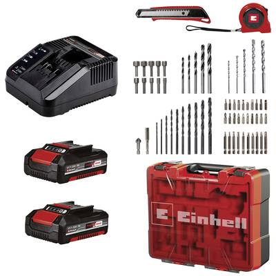Einhell 18V Cordless Impact Drill Driver: Two 2.0Ah Batteries, Charger, Case