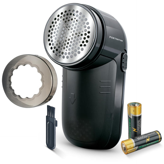 PORTENTUM Electric Lint Remover Fabric Shaver Stainless Steel Blades Portable Garment Care