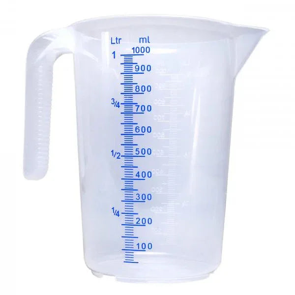 Clear 1000 ml Measuring Jug with Dual Scales for Accurate Liquid Measurement - Gomix Brands Outlet