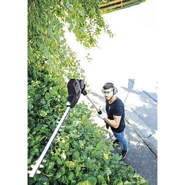 Scheppach TPH500 Powerful Electric Telescopic Hedge Trimmer, Adjustable Long Reach Garden Tool