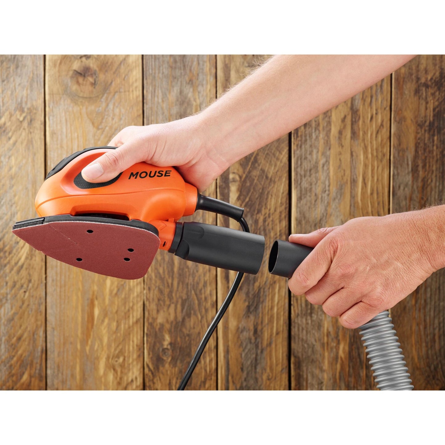 Black+Decker Mouse BEW230BCA Compact Detail Sander with 10-Piece Accessory Kit