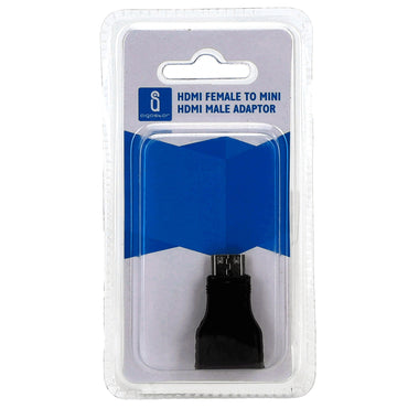 Aigostar 84142 HDMI Female to Mini HDMI Male Adapter Black